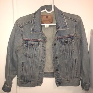 Abercrombie & Fitch embroidered jean jacket